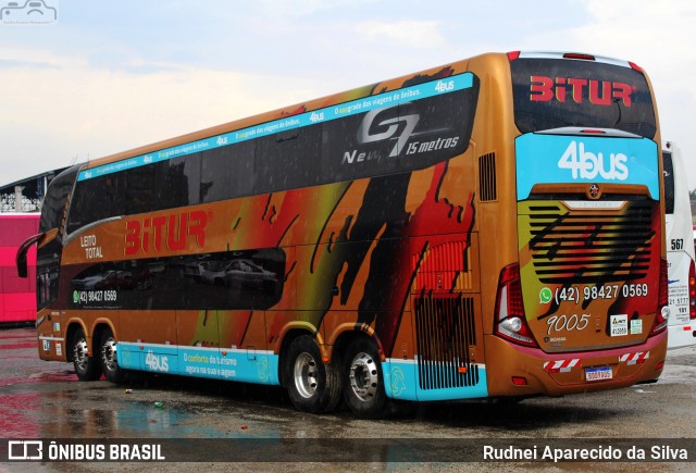 Bitur Transporte Coletivo e Turismo 9005 na cidade de São Paulo, São Paulo, Brasil, por Rudnei Aparecido da Silva. Número da foto: #7760227.
