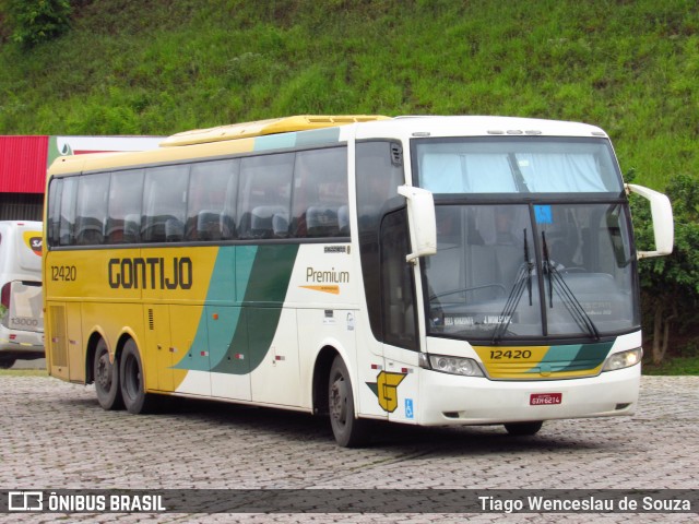 Empresa Gontijo de Transportes 12420 na cidade de João Monlevade, Minas Gerais, Brasil, por Tiago Wenceslau de Souza. ID da foto: 7759336.