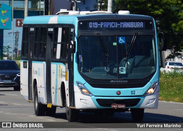 Viação Fortaleza 02427 na cidade de Fortaleza, Ceará, Brasil, por Yuri Ferreira Marinho. Número da foto: #7758351.