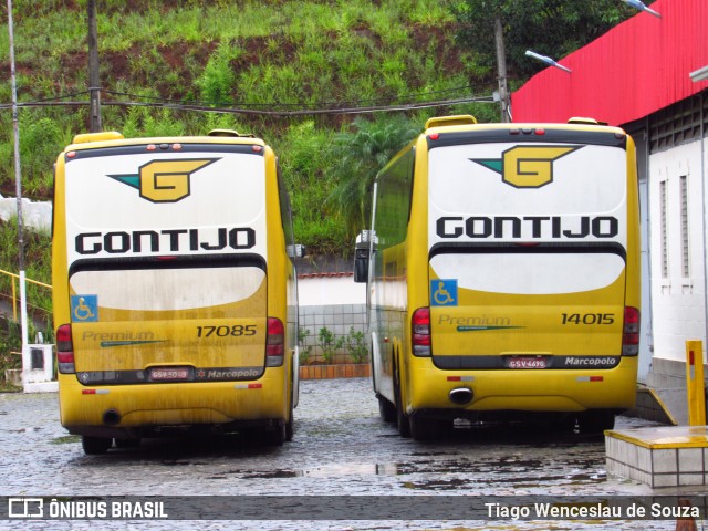 Empresa Gontijo de Transportes 14015 na cidade de João Monlevade, Minas Gerais, Brasil, por Tiago Wenceslau de Souza. ID da foto: 7759080.