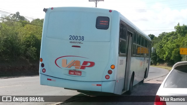 VAP - Viação Alto Petrópolis 20038 na cidade de Porto Alegre, Rio Grande do Sul, Brasil, por Max Ramos. ID da foto: 7759049.