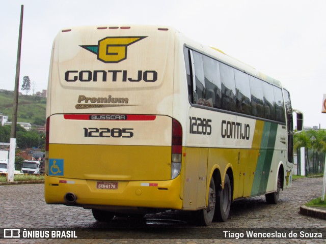 Empresa Gontijo de Transportes 12285 na cidade de João Monlevade, Minas Gerais, Brasil, por Tiago Wenceslau de Souza. ID da foto: 7759208.