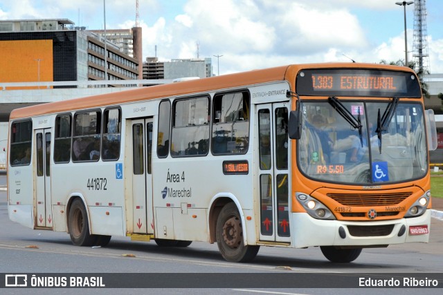 Auto Viação Marechal Brasília 441872 na cidade de Brasília, Distrito Federal, Brasil, por Eduardo Ribeiro. ID da foto: 7759967.