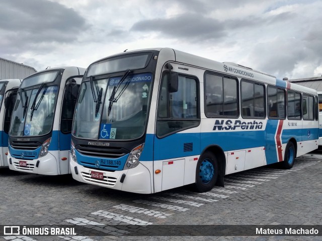 Viação Nossa Senhora da Penha RJ 188.140 na cidade de Mesquita, Rio de Janeiro, Brasil, por Mateus Machado. Número da foto: #7760114.