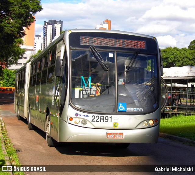 Empresa de Ônibus Campo Largo 22R91 na cidade de Curitiba, Paraná, Brasil, por Gabriel Michalski. ID da foto: 7758771.