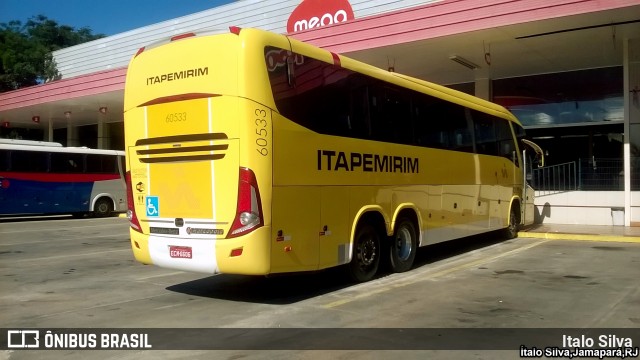 Viação Itapemirim 60533 na cidade de Sapucaia, Rio de Janeiro, Brasil, por Italo Silva. Número da foto: #7757831.