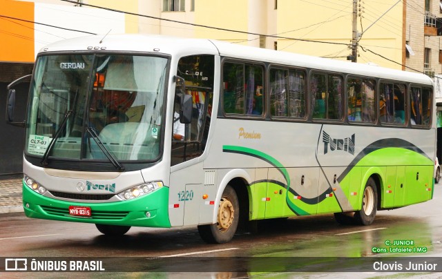 Turin Transportes 1220 na cidade de Conselheiro Lafaiete, Minas Gerais, Brasil, por Clovis Junior. Número da foto: #7758346.