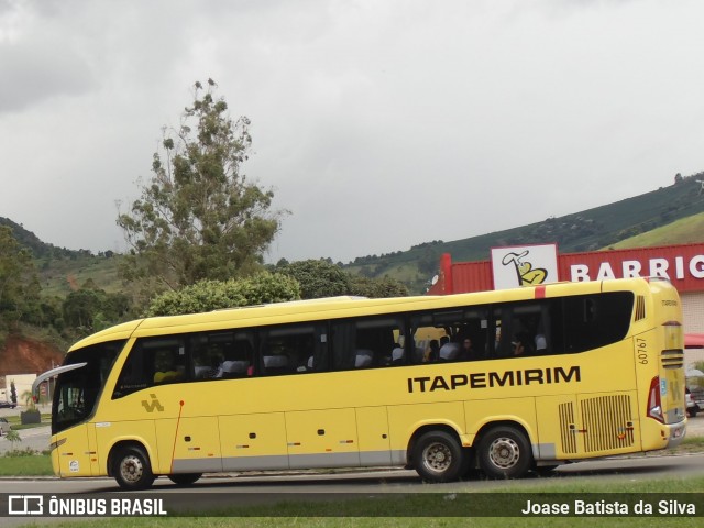 Viação Itapemirim 60767 na cidade de Manhuaçu, Minas Gerais, Brasil, por Joase Batista da Silva. ID da foto: 7761389.