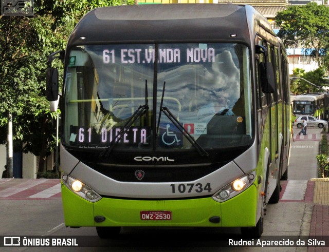 Milênio Transportes 10734 na cidade de Belo Horizonte, Minas Gerais, Brasil, por Rudnei Aparecido da Silva. ID da foto: 7763138.