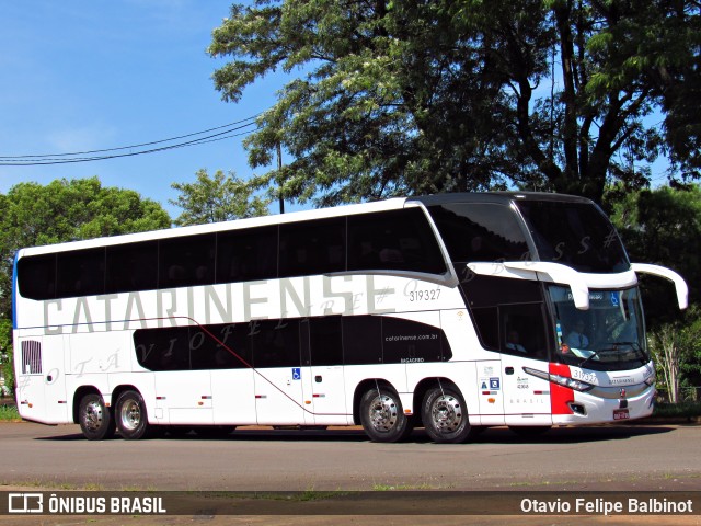 Auto Viação Catarinense 319327 na cidade de Cascavel, Paraná, Brasil, por Otavio Felipe Balbinot. ID da foto: 7763159.