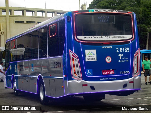 Transcooper > Norte Buss 2 6189 na cidade de São Paulo, São Paulo, Brasil, por Matheus  Daniel. Número da foto: #7763100.