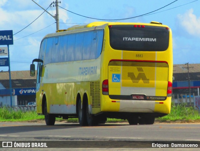 Viação Itapemirim 8883 na cidade de Eunápolis, Bahia, Brasil, por Eriques  Damasceno. Número da foto: #7762075.
