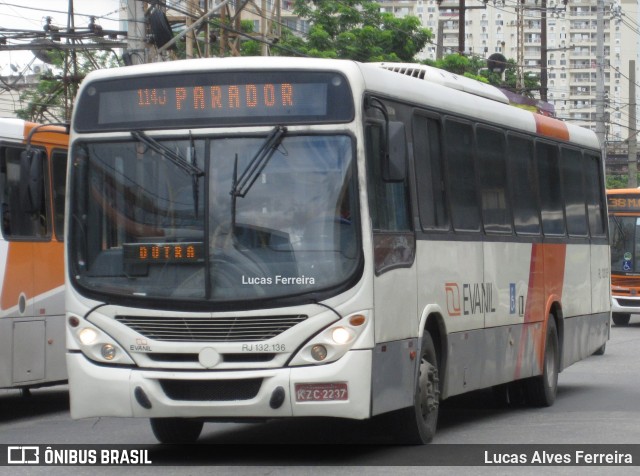 Evanil Transportes e Turismo RJ 132.136 na cidade de Nova Iguaçu, Rio de Janeiro, Brasil, por Lucas Alves Ferreira. Número da foto: #7764438.