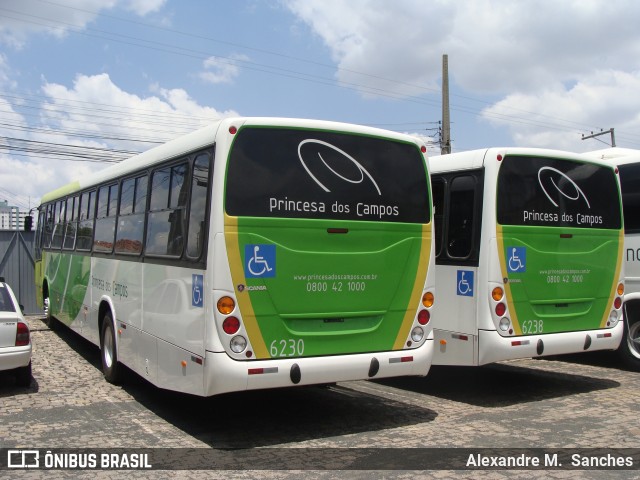 Expresso Princesa dos Campos 6230 na cidade de Ponta Grossa, Paraná, Brasil, por Alexandre M.  Sanches. ID da foto: 7761086.