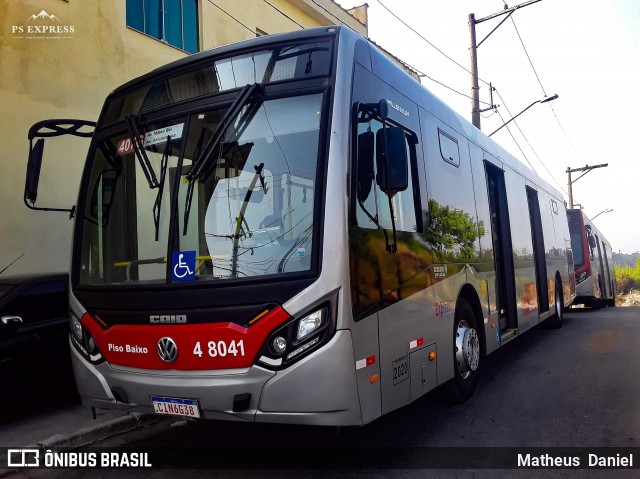 Express Transportes Urbanos Ltda 4 8041 na cidade de São Paulo, São Paulo, Brasil, por Matheus  Daniel. Número da foto: #7763098.
