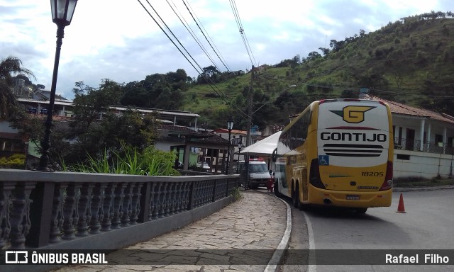 Empresa Gontijo de Transportes 18205 na cidade de Dom Silvério, Minas Gerais, Brasil, por Rafael  Filho. ID da foto: 7762530.