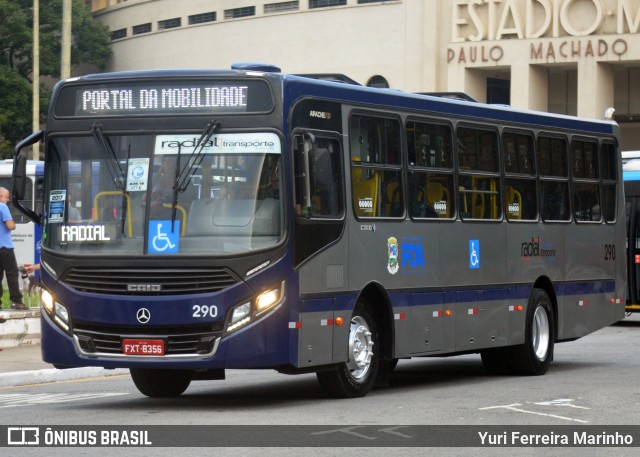 Radial Transporte Coletivo 290 na cidade de São Paulo, São Paulo, Brasil, por Yuri Ferreira Marinho. Número da foto: #7761573.