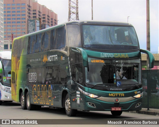 Viação Motta 19002 na cidade de São Paulo, São Paulo, Brasil, por Moaccir  Francisco Barboza. ID da foto: 7761478.