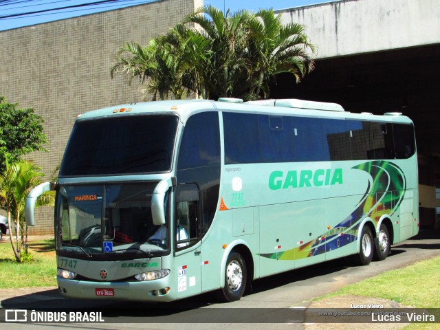 Viação Garcia 7747 na cidade de Apucarana, Paraná, Brasil, por Lucas Vieira. ID da foto: 7762963.