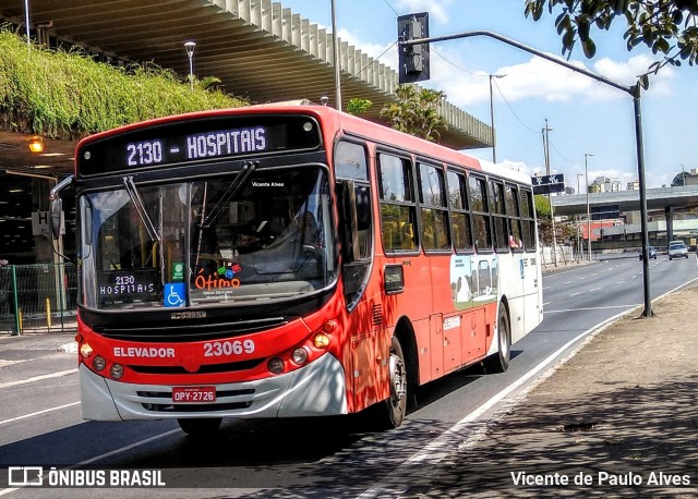 Laguna Auto Ônibus 23069 na cidade de Belo Horizonte, Minas Gerais, Brasil, por Vicente de Paulo Alves. ID da foto: 7767540.