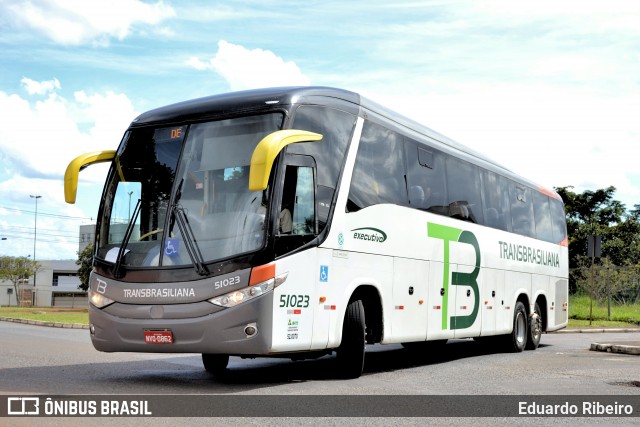 Transbrasiliana Transportes e Turismo 51023 na cidade de Brasília, Distrito Federal, Brasil, por Eduardo Ribeiro. Número da foto: #7766513.