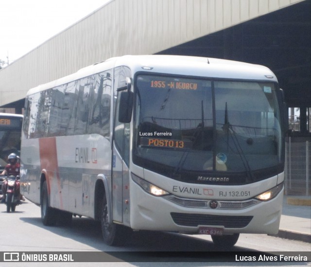 Evanil Transportes e Turismo RJ 132.051 na cidade de Nova Iguaçu, Rio de Janeiro, Brasil, por Lucas Alves Ferreira. Número da foto: #7765583.