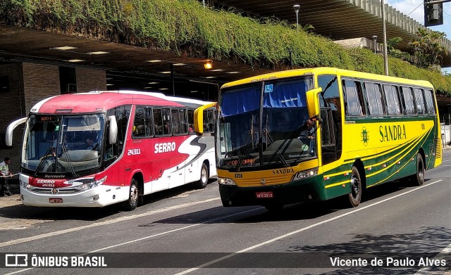 Viação Sandra 0350 na cidade de Belo Horizonte, Minas Gerais, Brasil, por Vicente de Paulo Alves. Número da foto: #7768272.