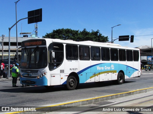 Auto Viação Vera Cruz - Belford Roxo RJ 112.271 na cidade de Rio de Janeiro, Rio de Janeiro, Brasil, por André Luiz Gomes de Souza. ID da foto: 7767498.