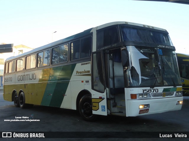 Empresa Gontijo de Transportes 15870 na cidade de Belo Horizonte, Minas Gerais, Brasil, por Lucas Vieira. ID da foto: 7766621.