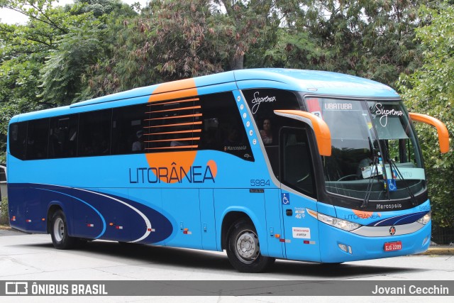 Litorânea Transportes Coletivos 5984 na cidade de São Paulo, São Paulo, Brasil, por Jovani Cecchin. ID da foto: 7768246.