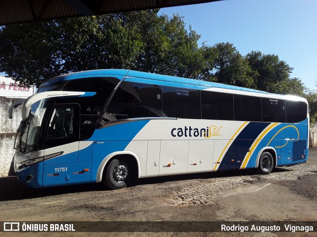 Cattani Sul Transportes e Turismo 11751 na cidade de Pato Branco, Paraná, Brasil, por Rodrigo Augusto  Vignaga. ID da foto: 7767587.