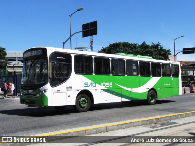 Viação São José RJ 200.180 na cidade de Rio de Janeiro, Rio de Janeiro, Brasil, por André Luiz Gomes de Souza. ID da foto: 7767365.