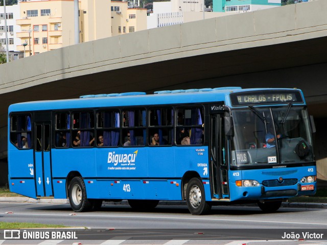 Biguaçu Transportes Coletivos Administração e Participação 413 na cidade de Florianópolis, Santa Catarina, Brasil, por João Victor. ID da foto: 7770497.