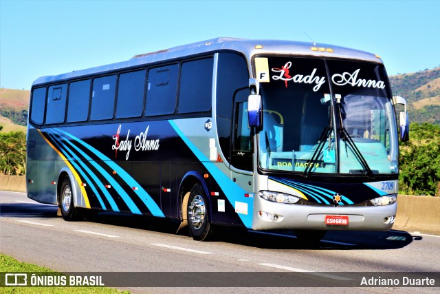 Lady Anna Transportes 2709 na cidade de Roseira, São Paulo, Brasil, por Adriano Duarte. Número da foto: #7771300.