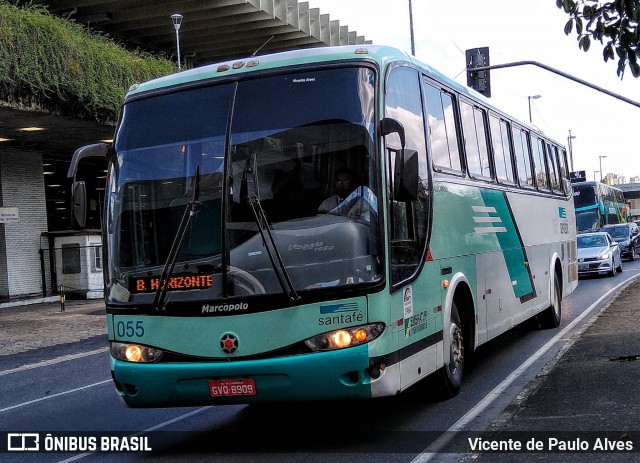 Santa Fé Transportes 055 na cidade de Belo Horizonte, Minas Gerais, Brasil, por Vicente de Paulo Alves. ID da foto: 7769364.