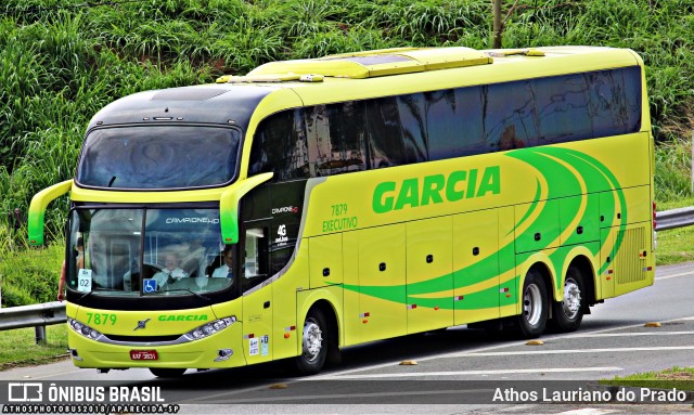 Viação Garcia 7879 na cidade de Aparecida, São Paulo, Brasil, por Athos Lauriano do Prado. ID da foto: 7769927.