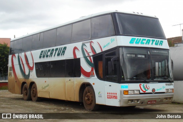Eucatur - Empresa União Cascavel de Transportes e Turismo 3530 na cidade de Curitiba, Paraná, Brasil, por John Berata. Número da foto: #7771502.