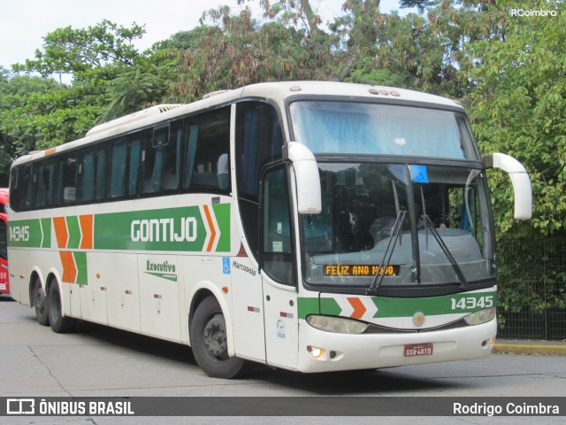 Empresa Gontijo de Transportes 14345 na cidade de São Paulo, São Paulo, Brasil, por Rodrigo Coimbra. ID da foto: 7769257.