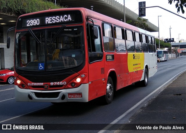 Viação Belo Monte Transportes Coletivos 97460 na cidade de Belo Horizonte, Minas Gerais, Brasil, por Vicente de Paulo Alves. Número da foto: #7769542.