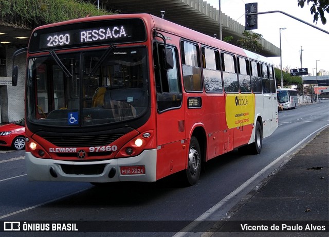 Viação Belo Monte Transportes Coletivos 97460 na cidade de Belo Horizonte, Minas Gerais, Brasil, por Vicente de Paulo Alves. ID da foto: 7769542.