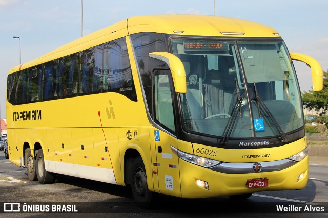 Viação Itapemirim 60025 na cidade de São Paulo, São Paulo, Brasil, por Weiller Alves. ID da foto: 7769555.