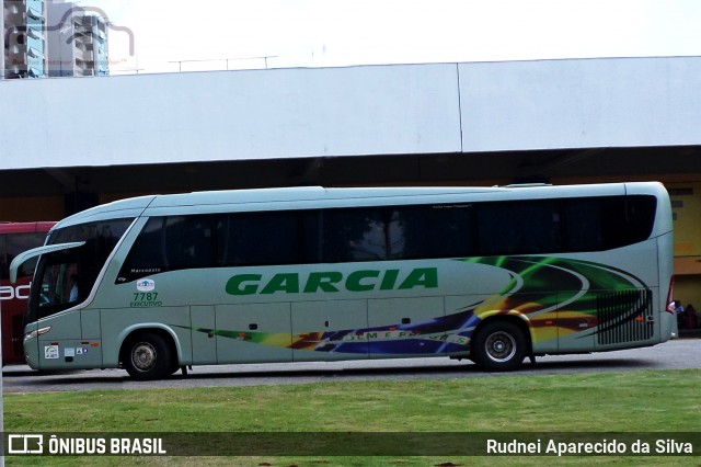 Viação Garcia 7787 na cidade de Sorocaba, São Paulo, Brasil, por Rudnei Aparecido da Silva. Número da foto: #7769825.