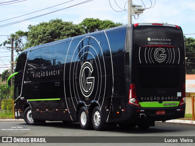 Viação Garcia 7008 na cidade de Rolândia, Paraná, Brasil, por Lucas Vieira. ID da foto: 7770423.