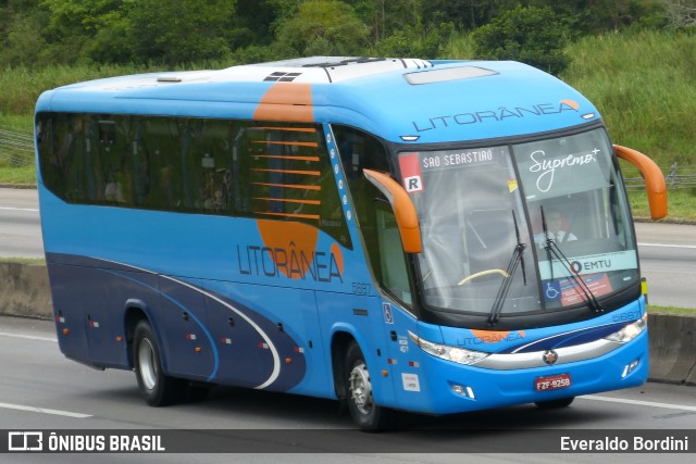 Litorânea Transportes Coletivos 5687 na cidade de São José dos Campos, São Paulo, Brasil, por Everaldo Bordini. Número da foto: #7773744.