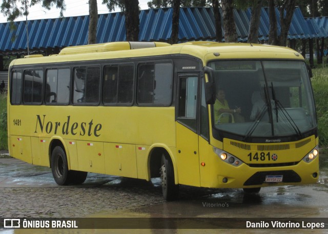 Viação Nordeste 1481 na cidade de Natal, Rio Grande do Norte, Brasil, por Danilo Vitorino Lopes. Número da foto: #7775374.