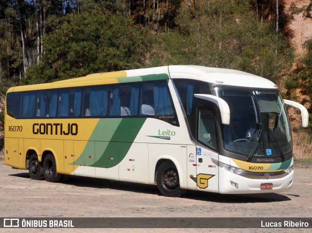 Empresa Gontijo de Transportes 16070 na cidade de Viana, Espírito Santo, Brasil, por Lucas Ribeiro. ID da foto: 7772702.