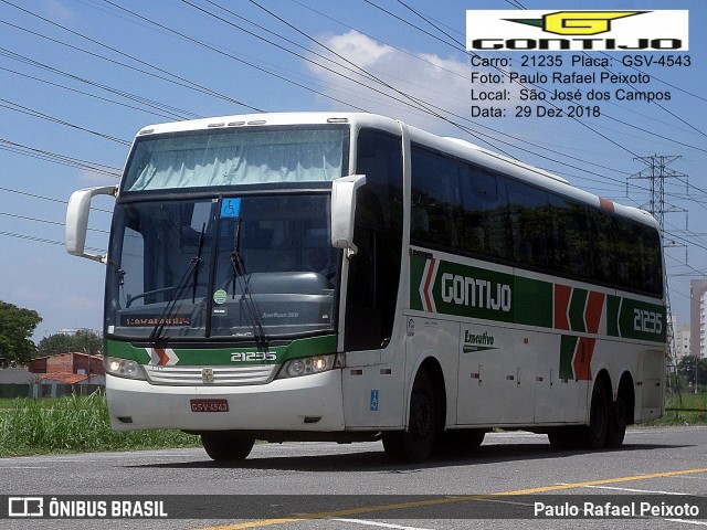 Empresa Gontijo de Transportes 21235 na cidade de São José dos Campos, São Paulo, Brasil, por Paulo Rafael Peixoto. ID da foto: 7772989.