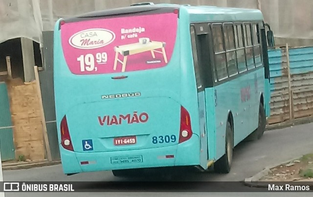 Empresa de Transporte Coletivo Viamão 8309 na cidade de Viamão, Rio Grande do Sul, Brasil, por Max Ramos. ID da foto: 7774401.