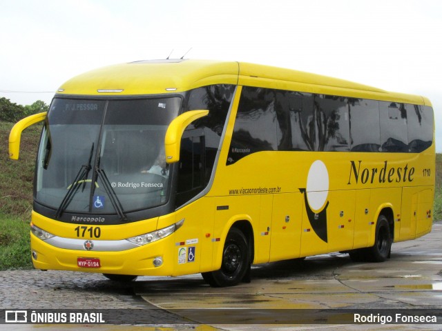 Viação Nordeste 1710 na cidade de Natal, Rio Grande do Norte, Brasil, por Rodrigo Fonseca. ID da foto: 7773701.