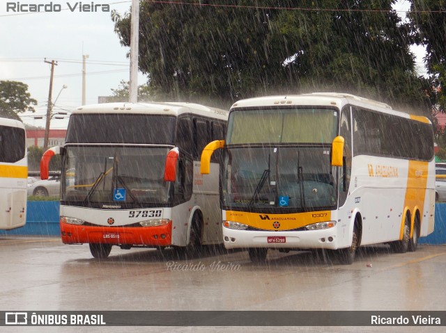 Viação Araguarina 10307 na cidade de Goiânia, Goiás, Brasil, por Ricardo Vieira. ID da foto: 7775071.